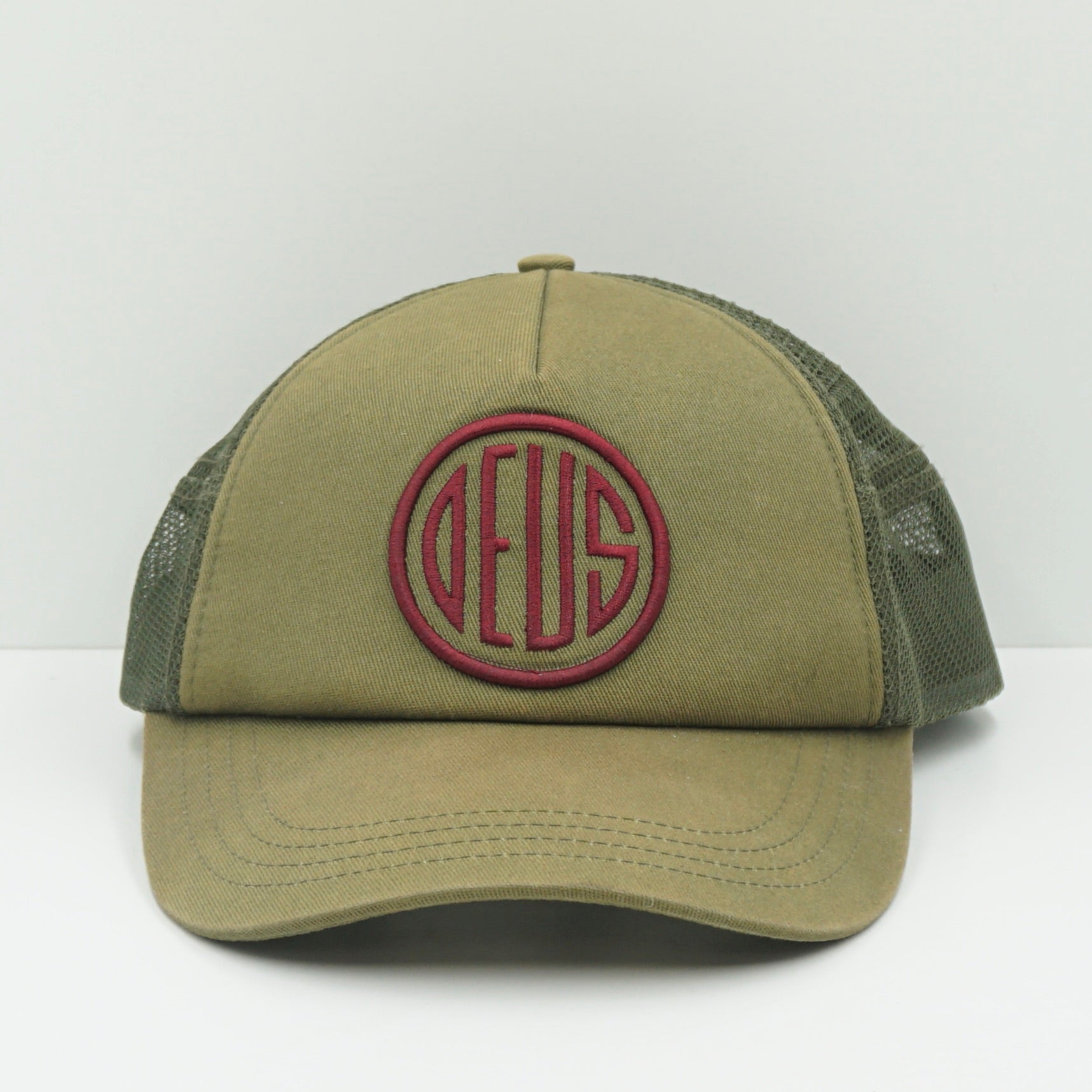 Deus Green Trucker Mesh Snapback Cap