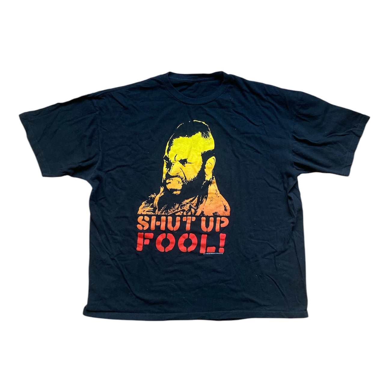 Mr. T Shut Up Fool Print Tshirt