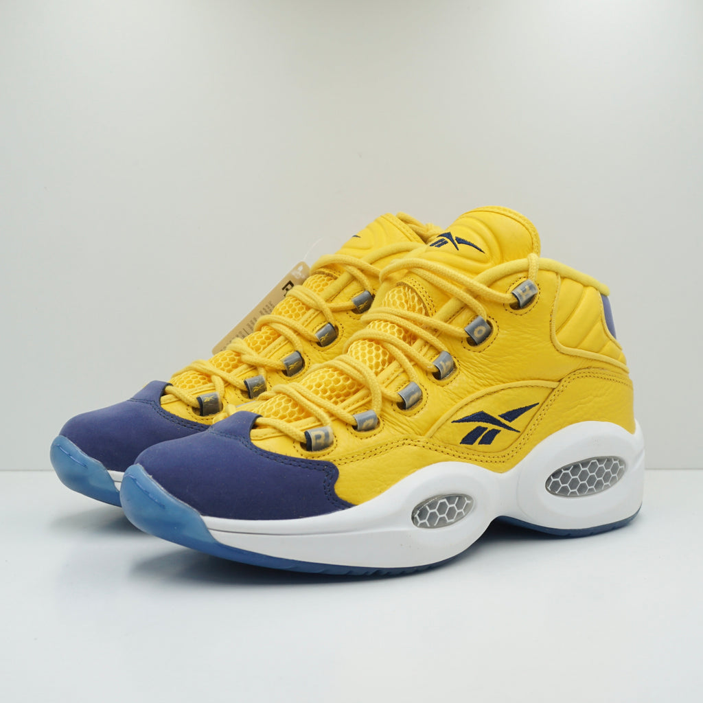 Reebok Shoes Question Mid Yellow Reebok Question Mid Yellow Toe Size