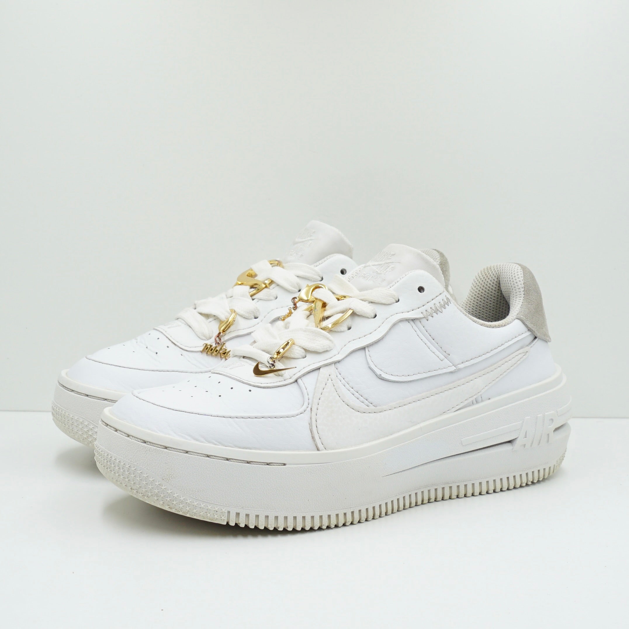 Nike Air Force 1 Low PLT.AF.ORM Bling White Metallic Gold (W)