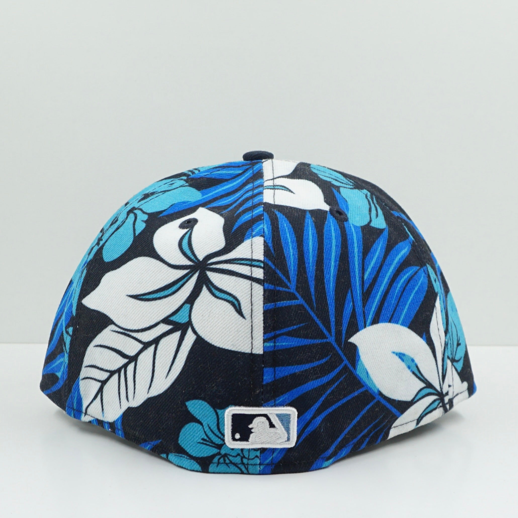 New Era Los Angeles Dodgers Black Blue White Floral Print Fitted Cap