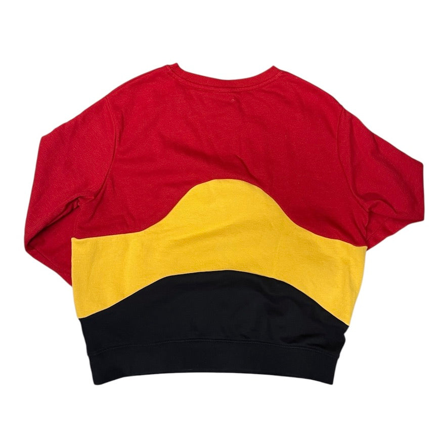 Nice Duds Reworked Red Yellow Black Sweatshirt
