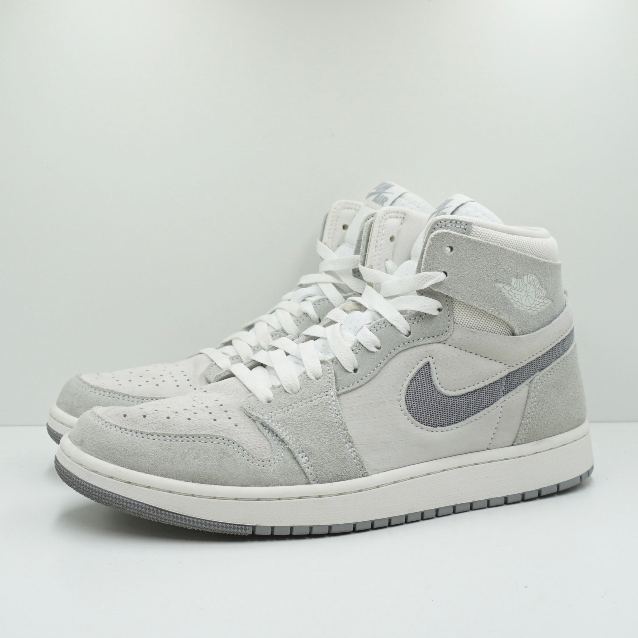 women air jordan 1 zoom cmft wmns white heather grey