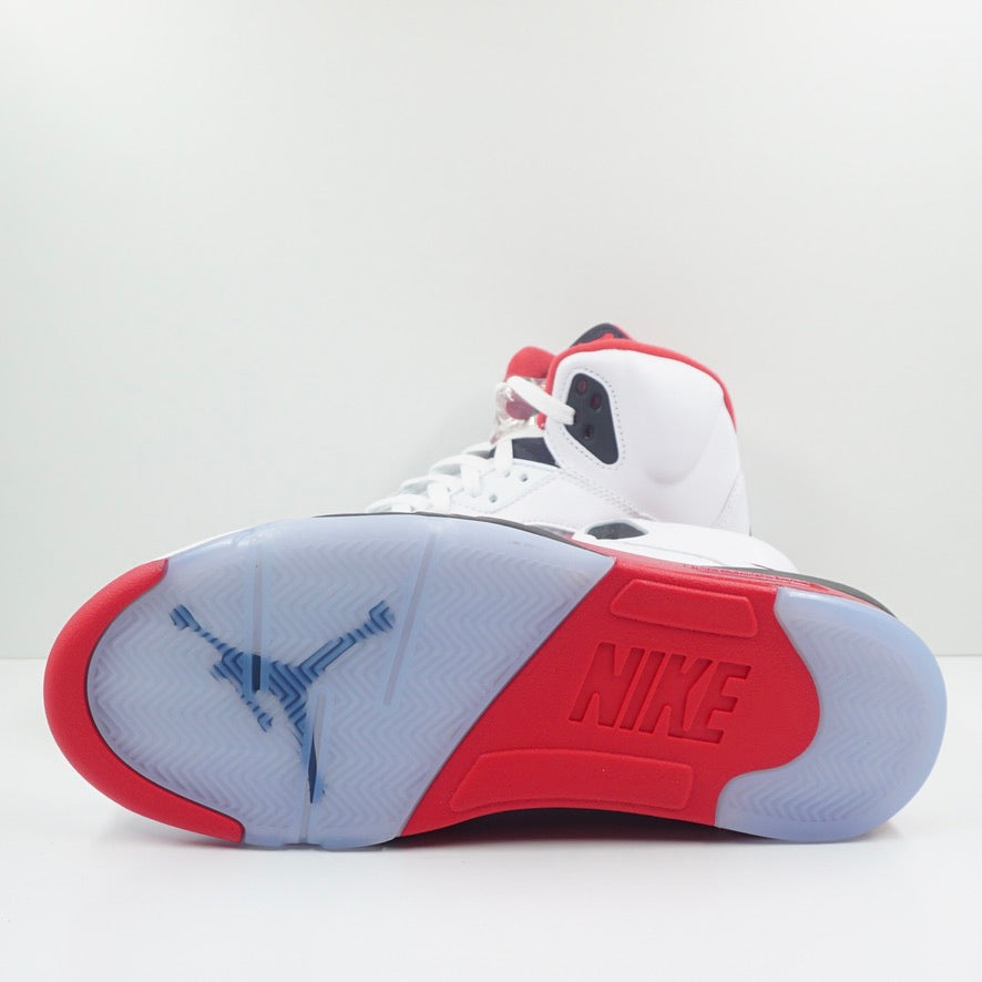 Jordan 5 Retro Fire Red Black Tongue (2025)