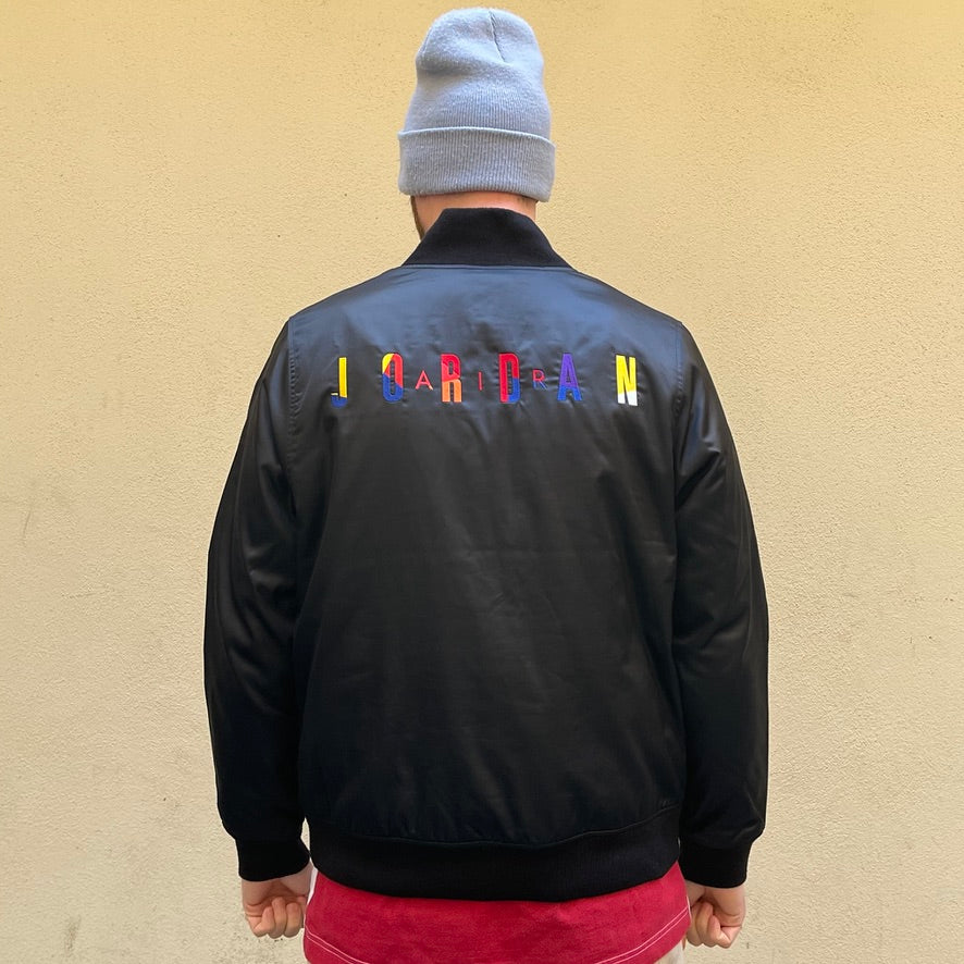 Jordan DNA Black Satin Jacket