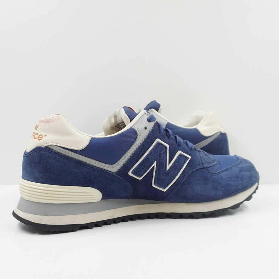 New Balance 574 Leather Nylon Blue