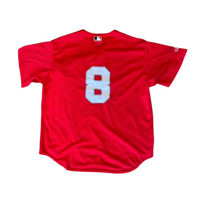 Majestic Cincinnati Reds #8 Red White Baseball Jersey