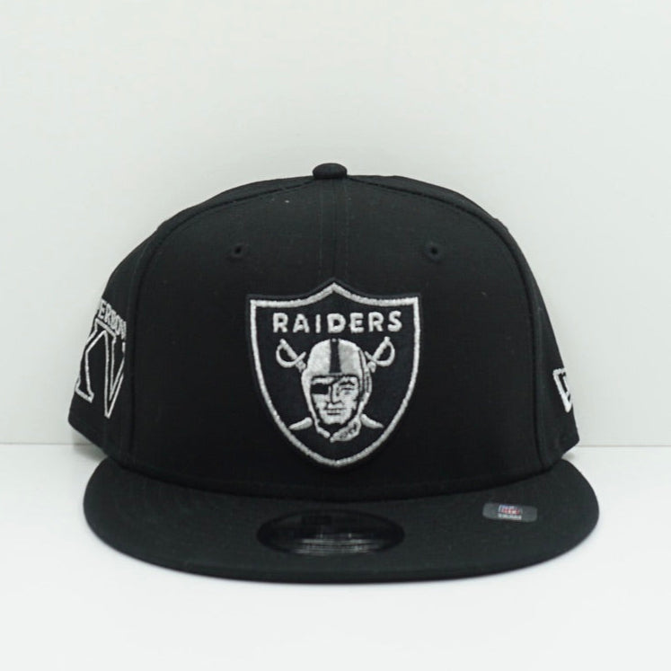 New Era Raiders Black Silver Snapback