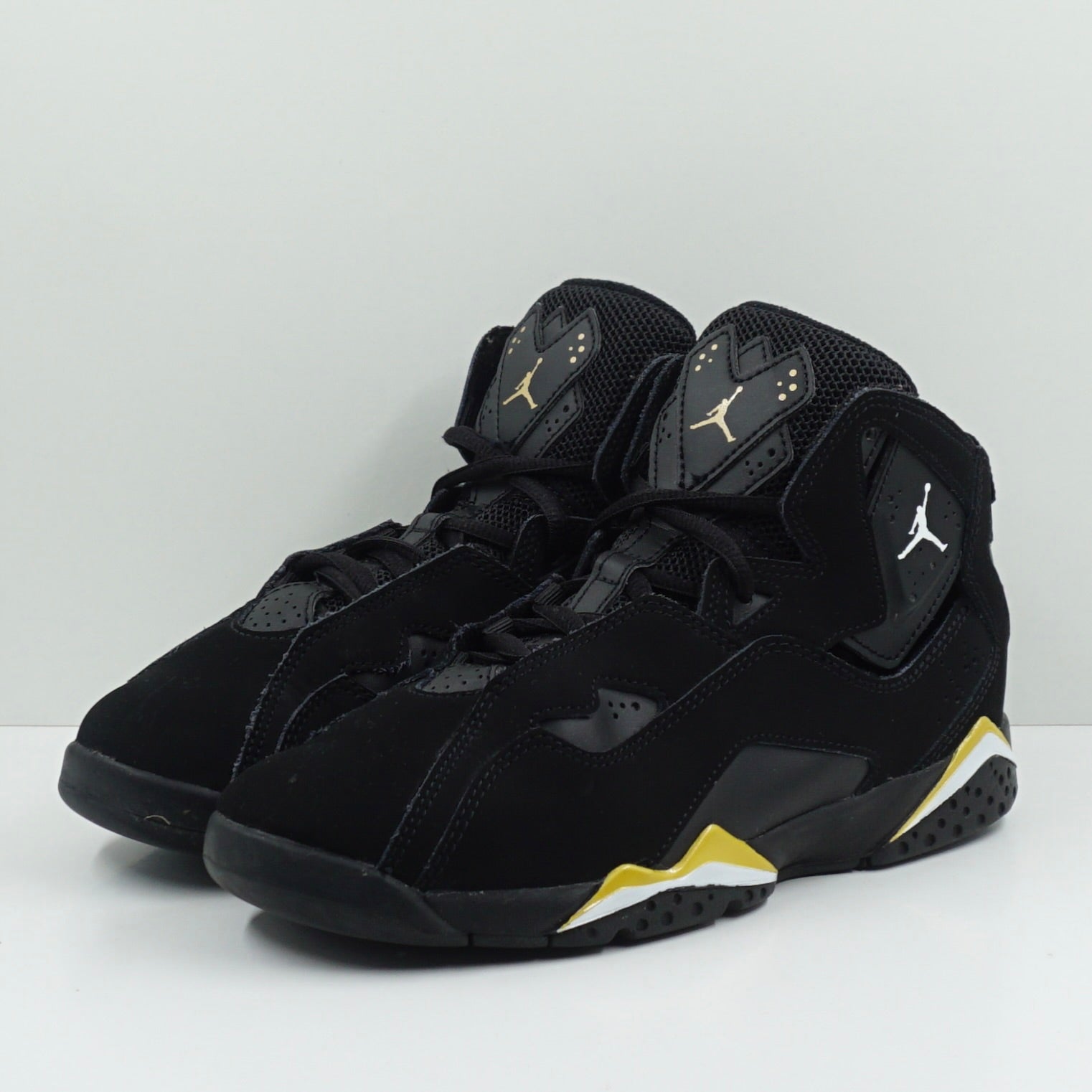 Jordan True Flight Black Metallic Gold White (PS)