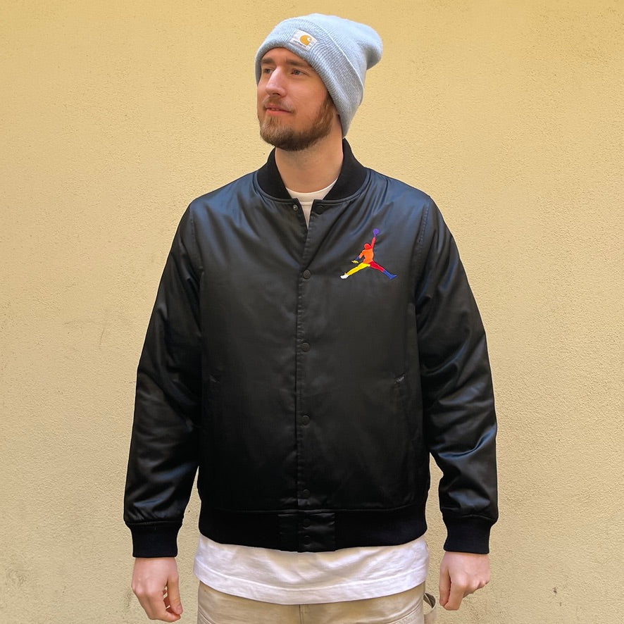 Jordan DNA Black Satin Jacket