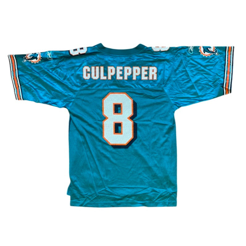 Reebok Miami Dolphins Daunte Culpepper #8 Teal NFL Jersey