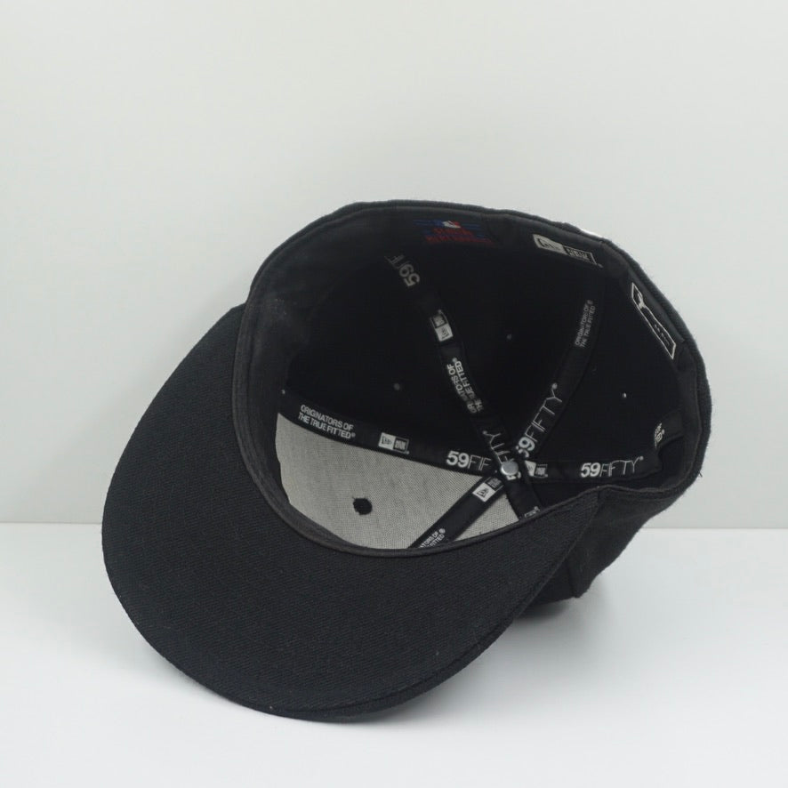 New Era New York Yankees White Black Fitted Cap