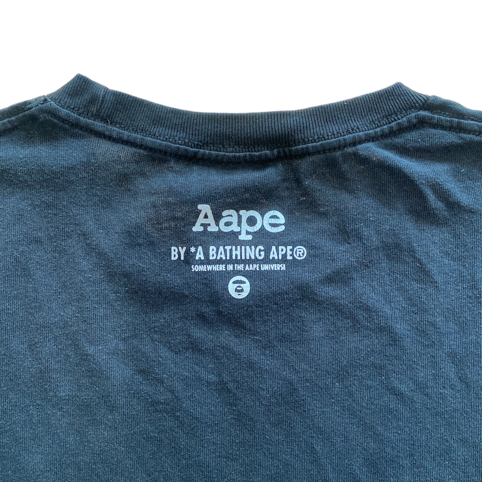 AAPE By A Bathing Ape Pirate Crossbones Black Tshirt