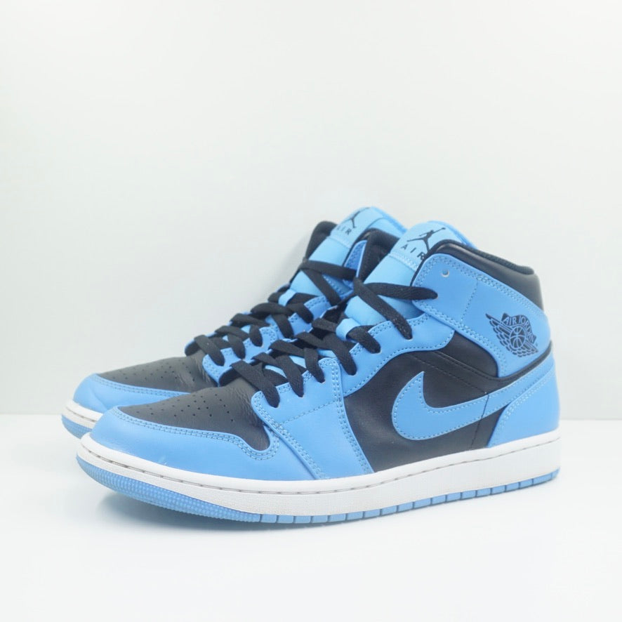 Jordan 1 Mid University Blue Black