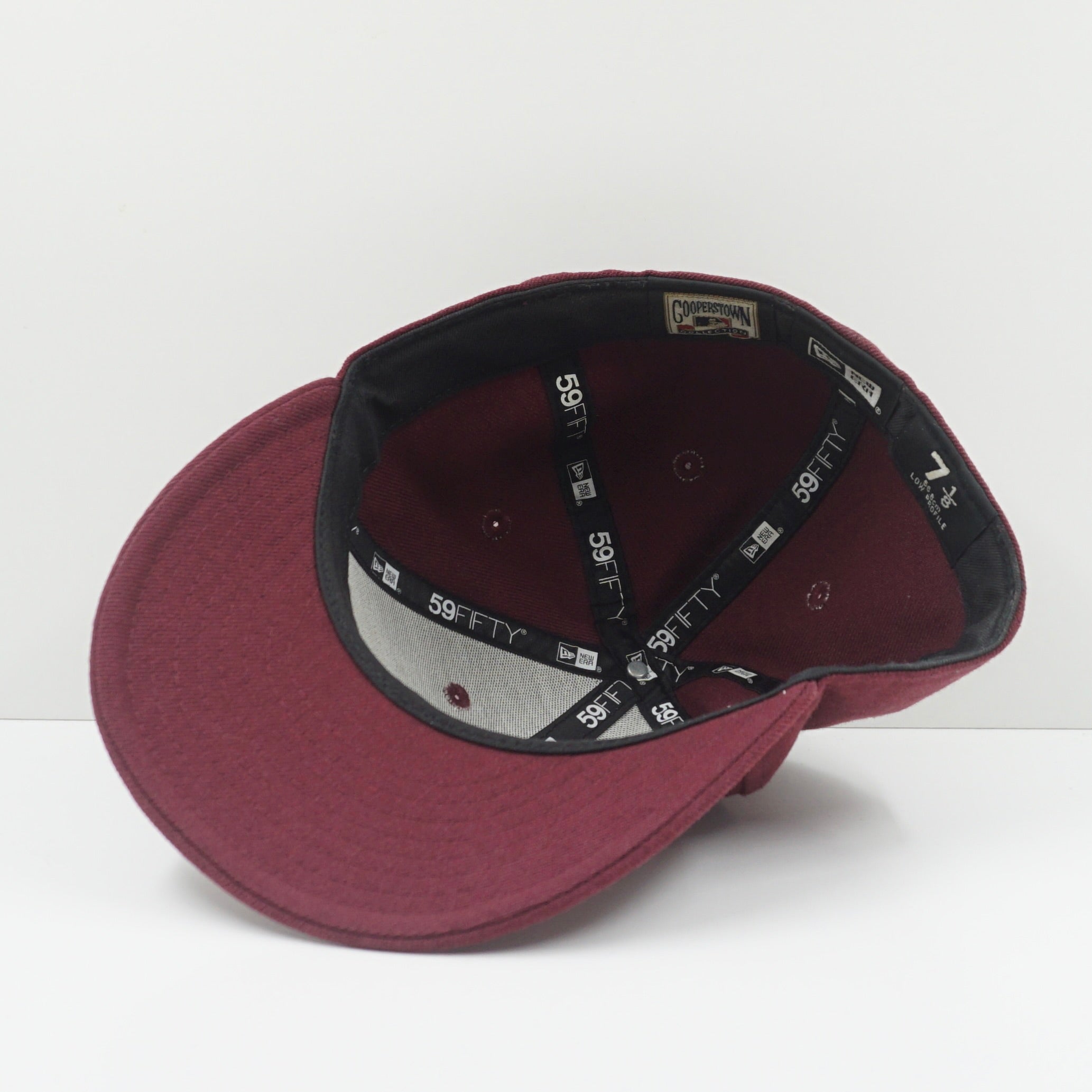 New Era Cooperstown Phillies Burgundy Fitted Cap