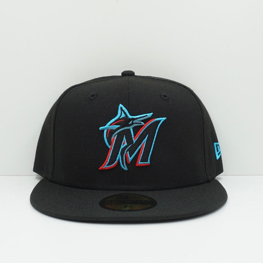 New Era Miami Marlins Black Fitted Cap