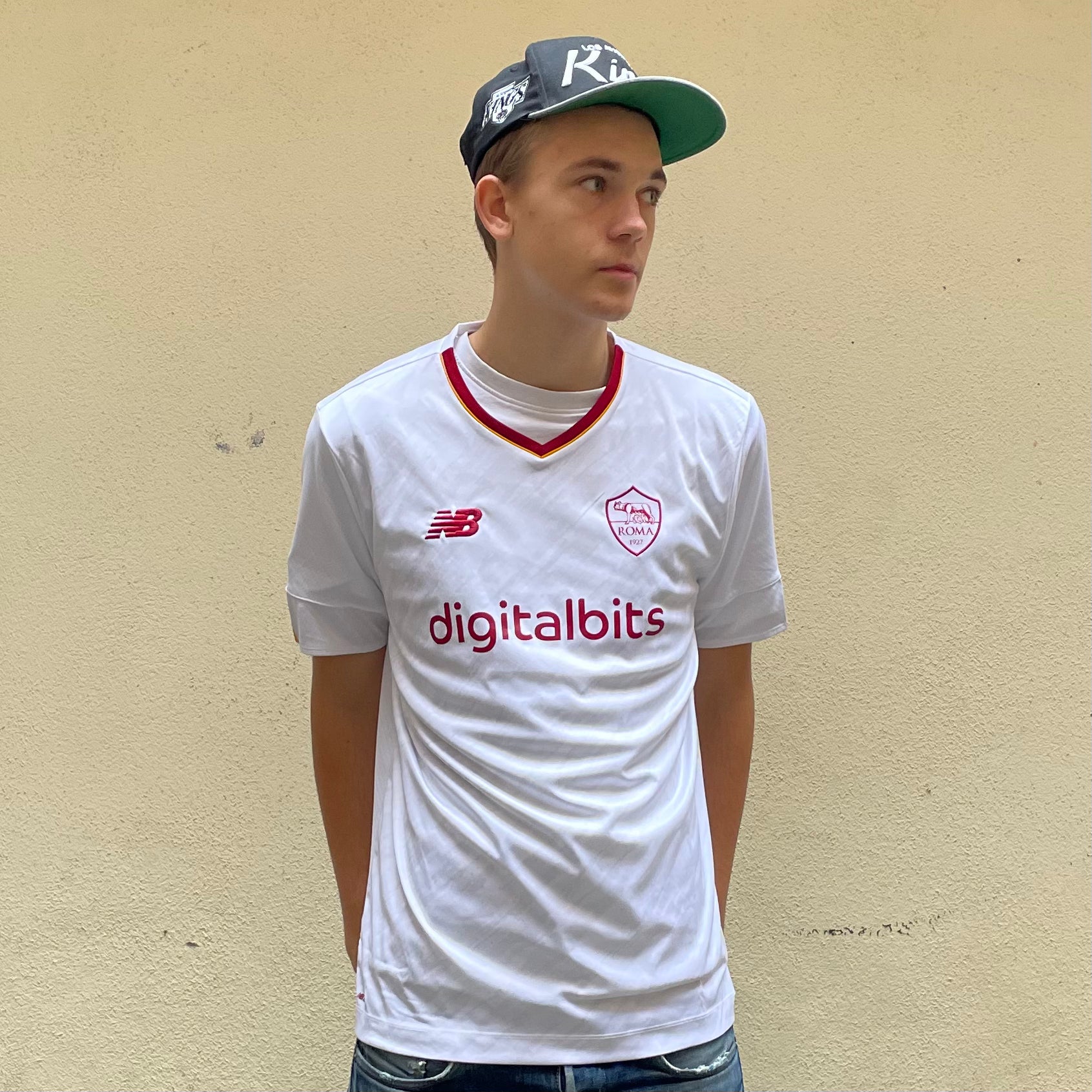 New Balance Roma 2022/2023 Smalling #6 Away Football Jersey