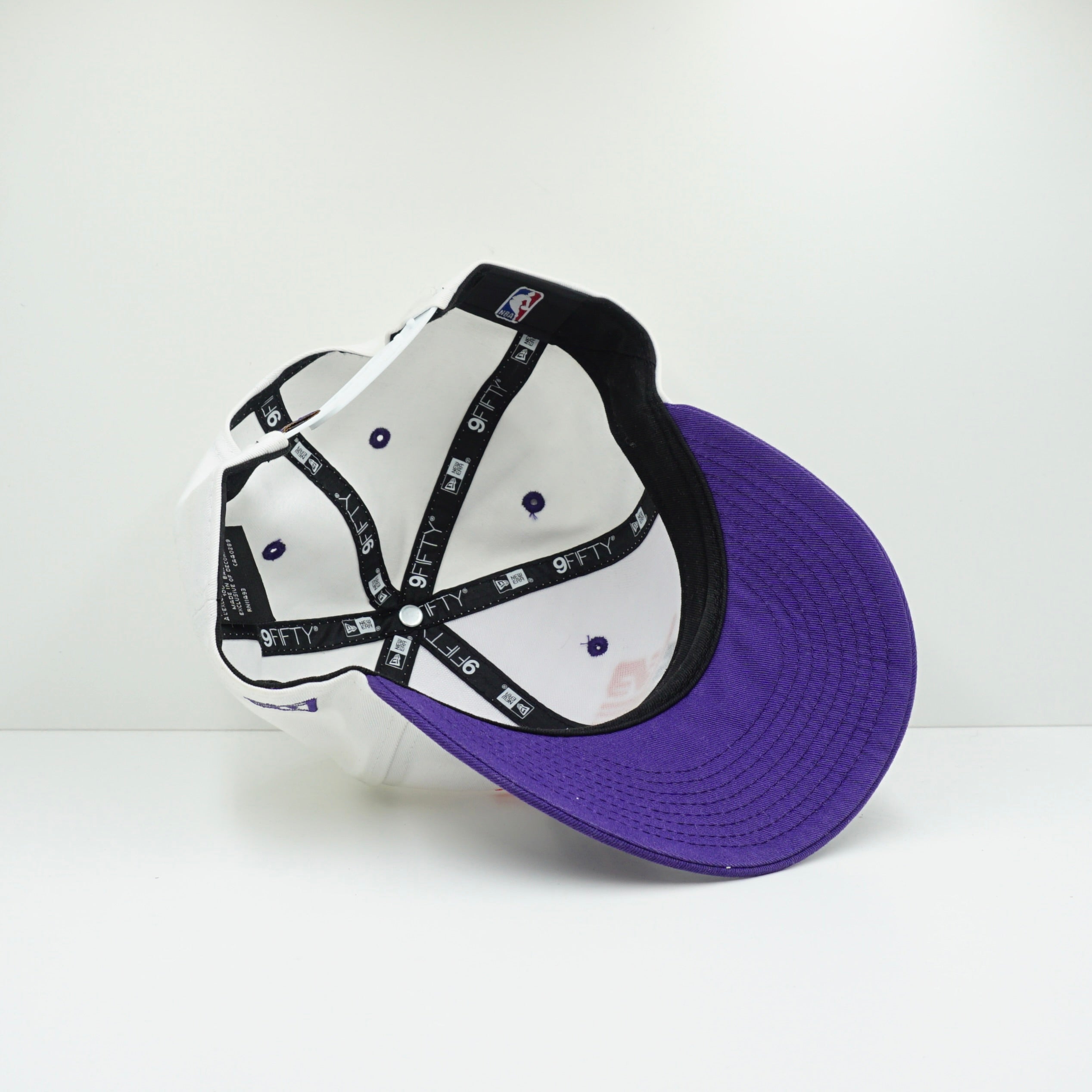 New Era Phoenix Suns White Purple Snapback Cap