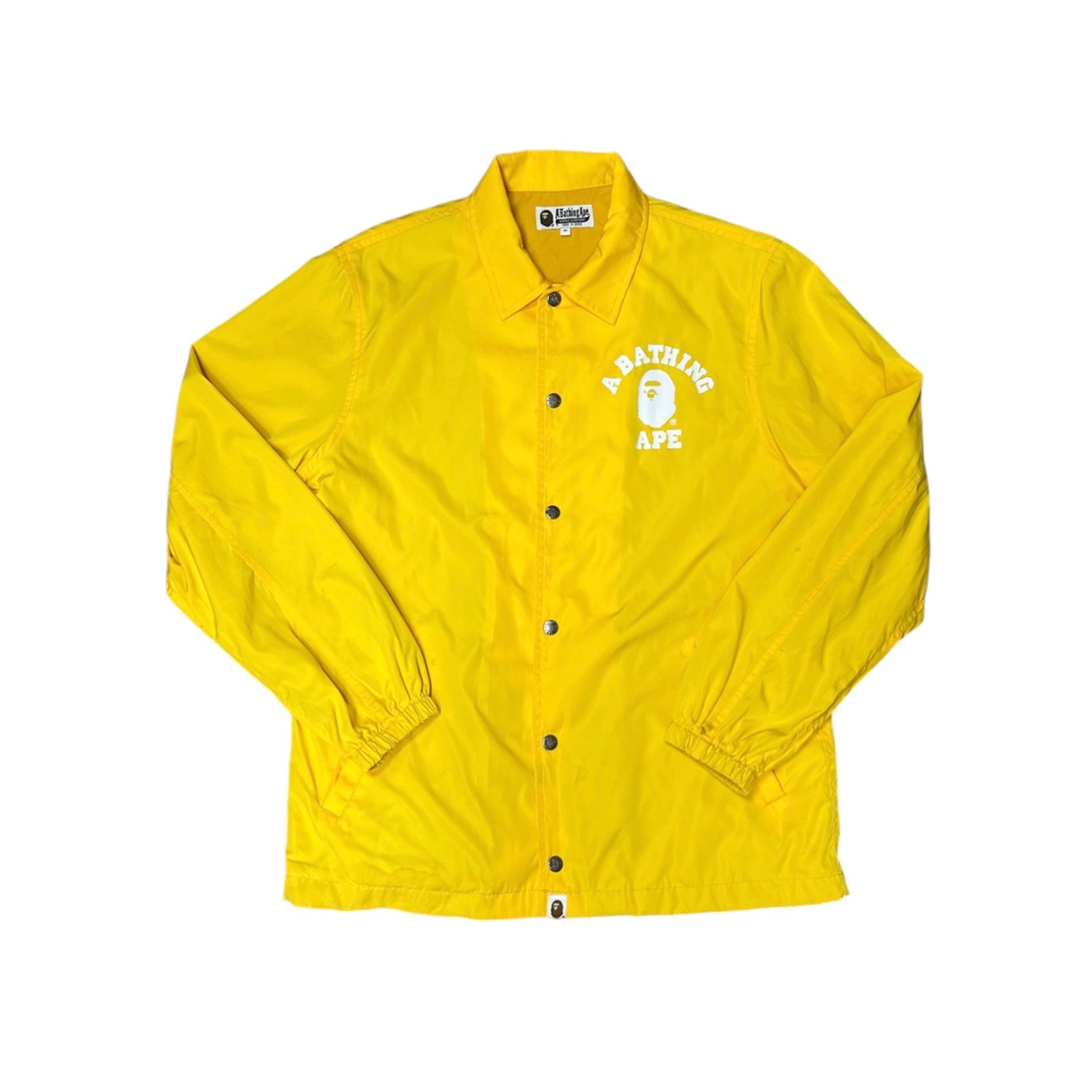 A Bathing Ape Yellow Coach College Jacket