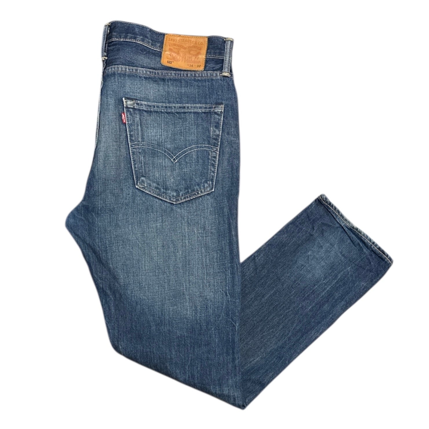 Levis 522 Dark Blue Washed Jeans