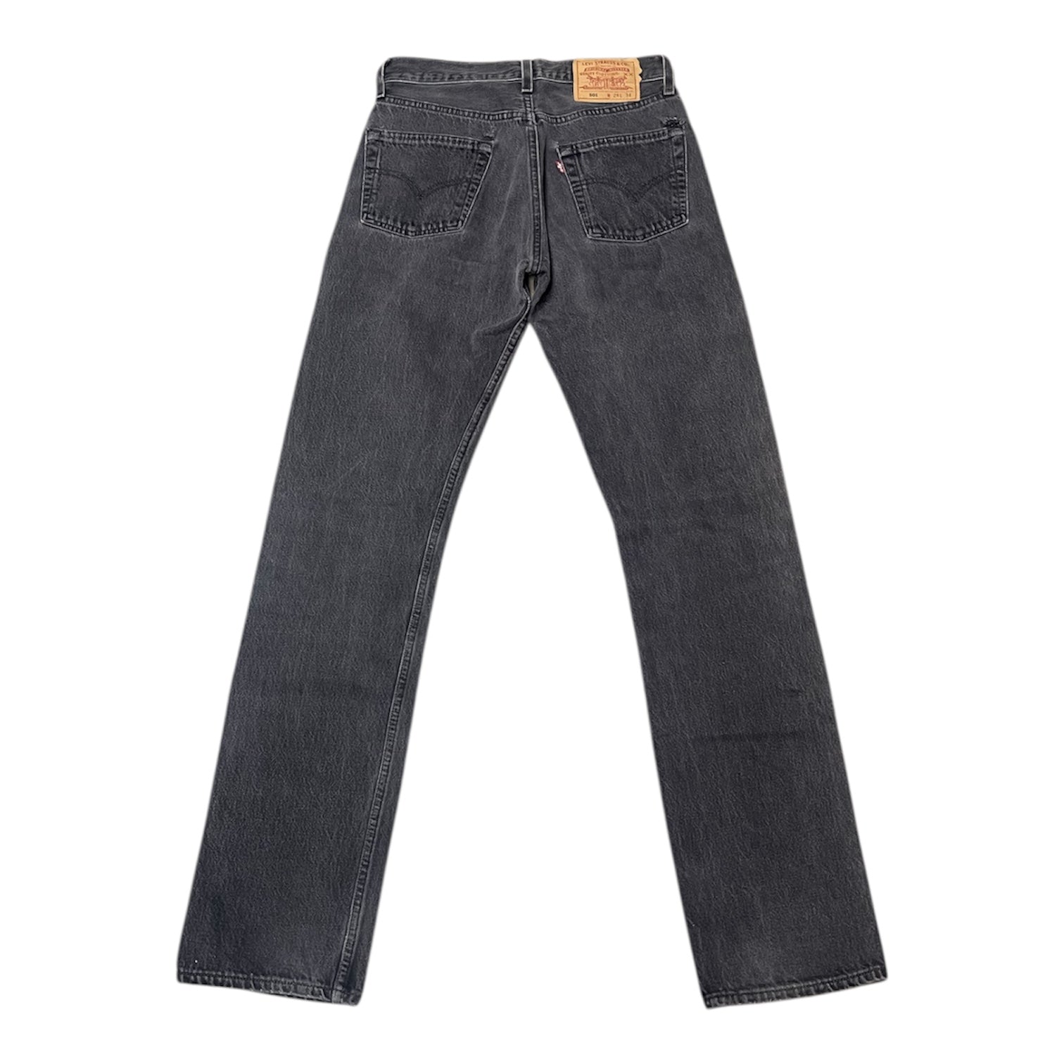 Vintage Levis Black Grey 501 Jeans