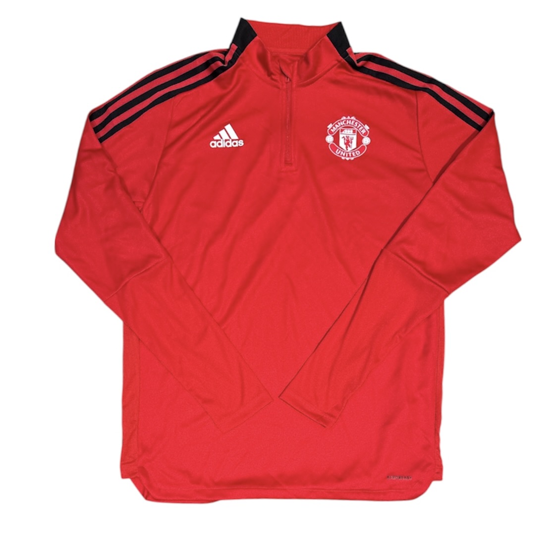Adidas Manchester United Red Black Half Zip Track Top