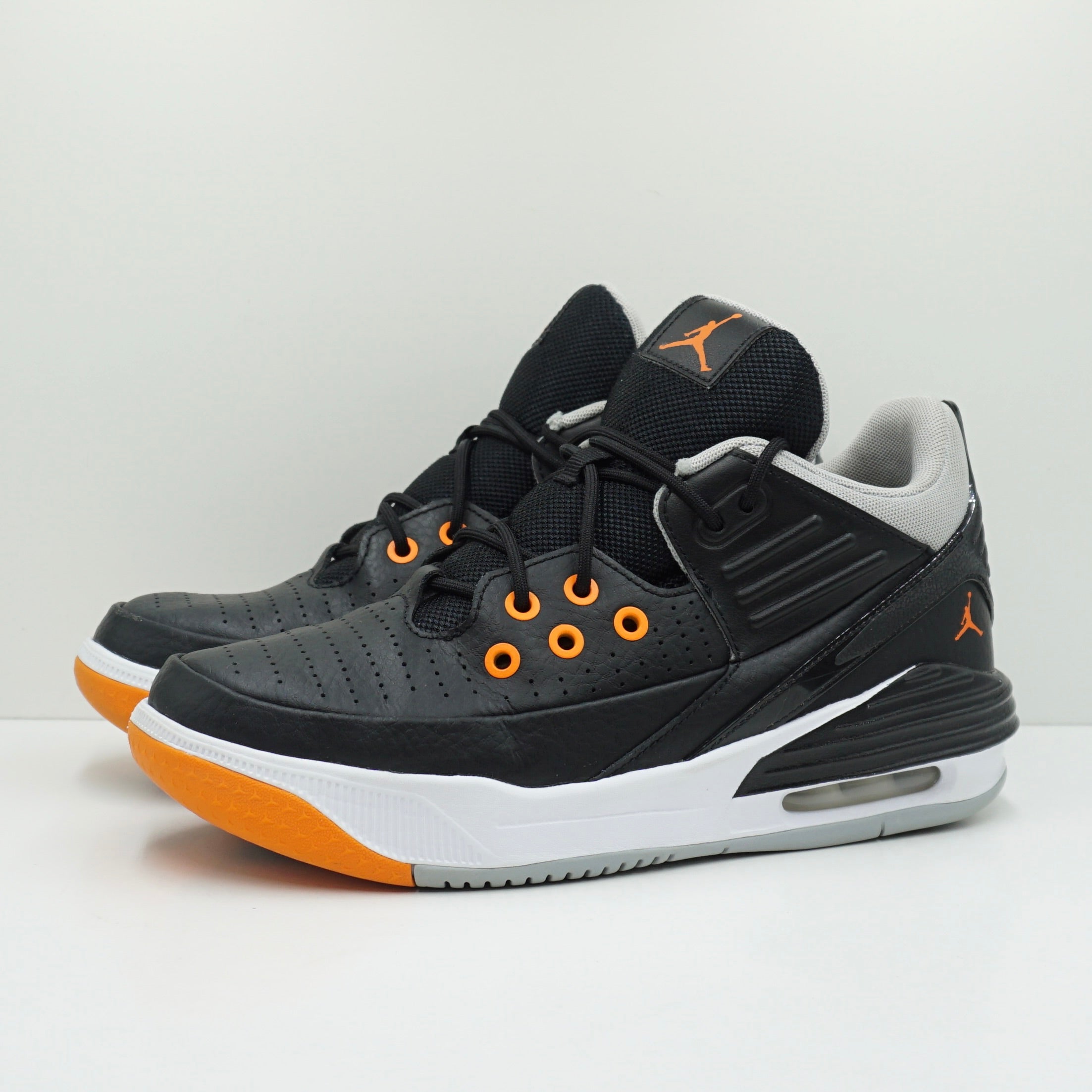 Jordan Max Aura 5 Black Wolf Grey White Magma Orange (GS)