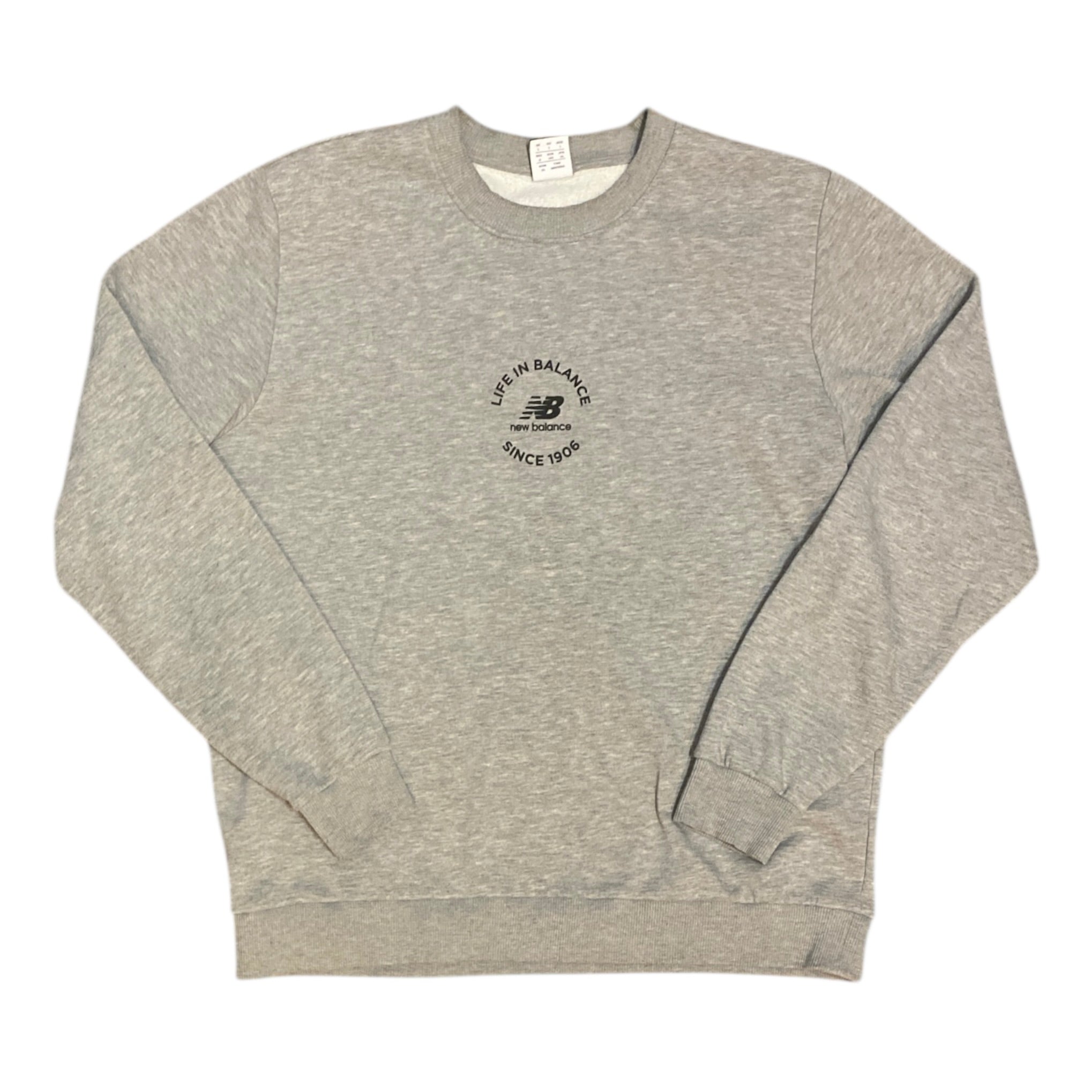 New Balance Life In Balance Grey Sweatshirt