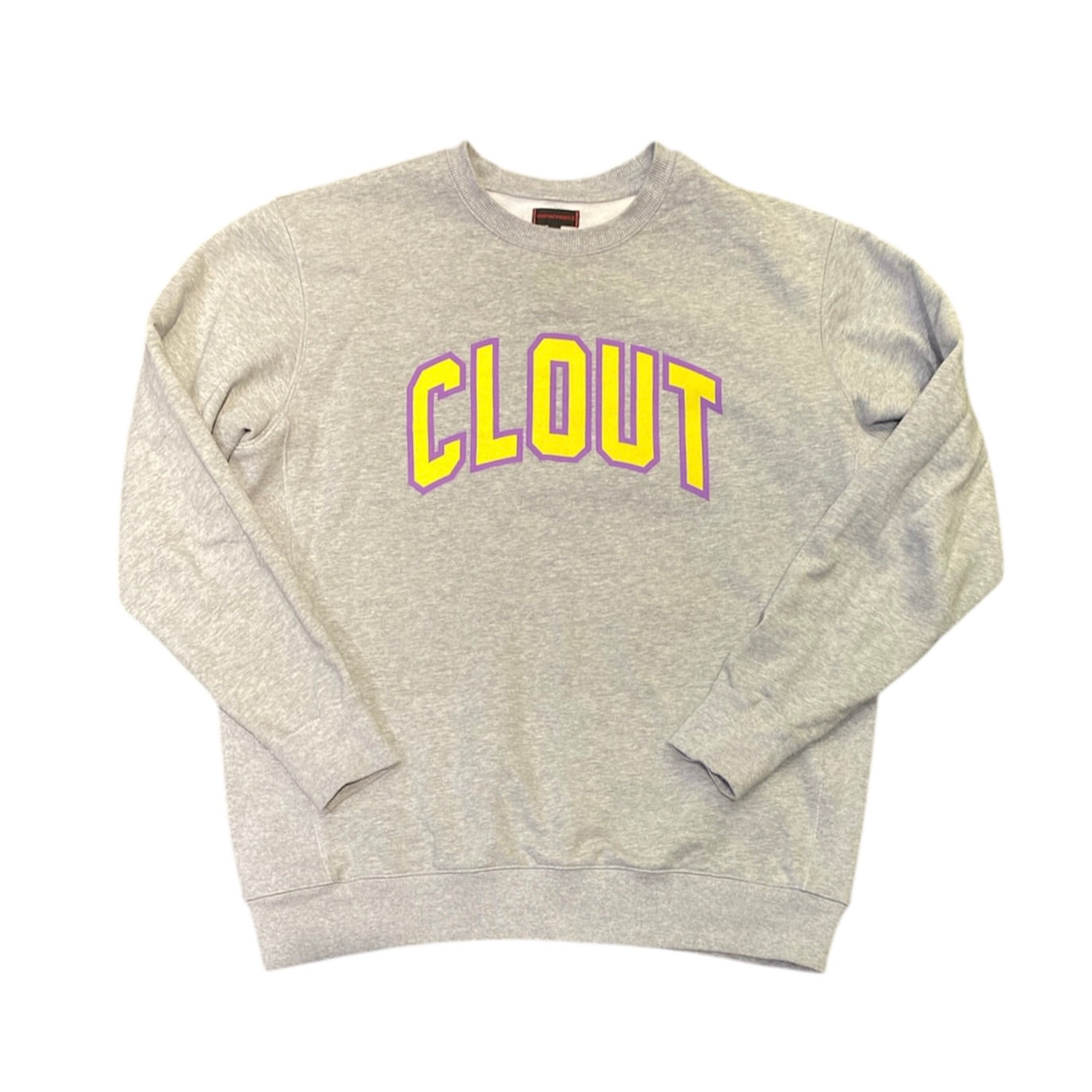 CLOT Clout College Grey Crewneck Sweater