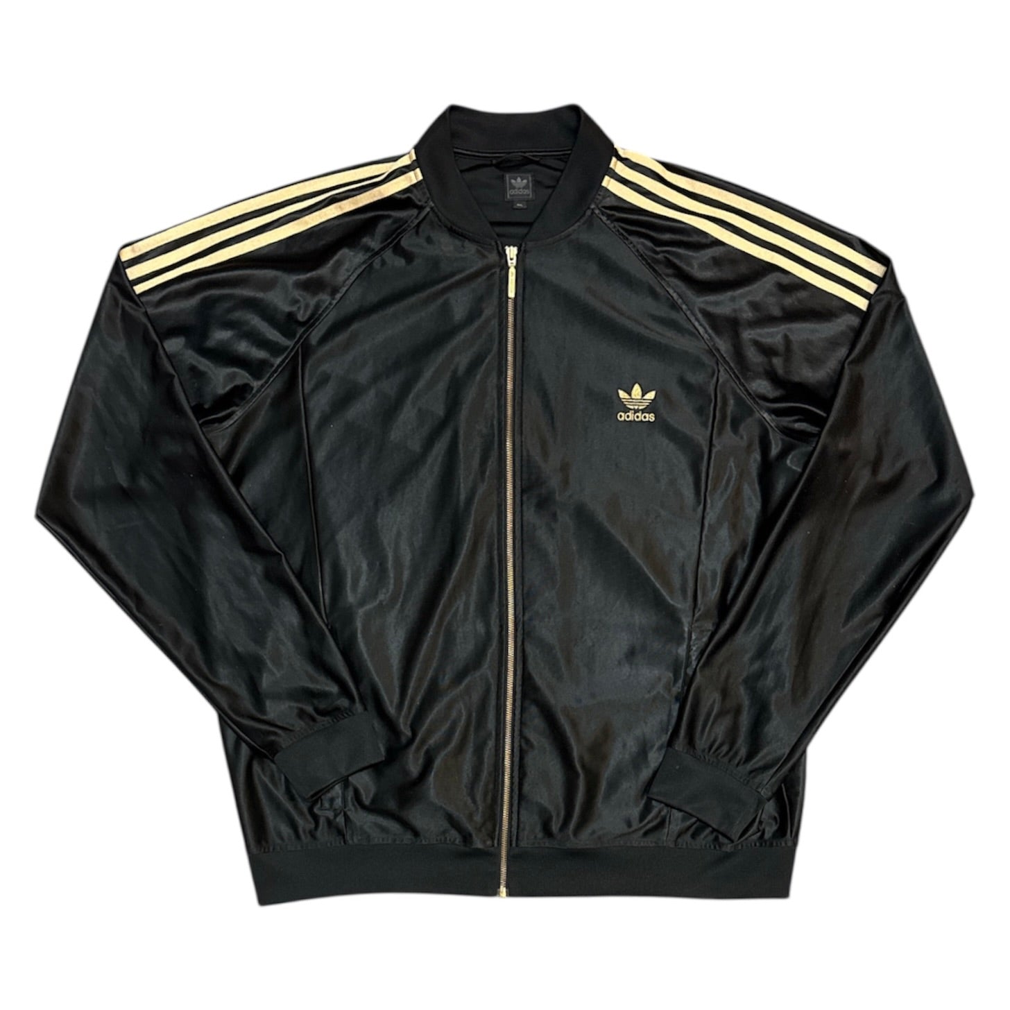 Adidas Originals Superstar Satin Black Gold Track Top