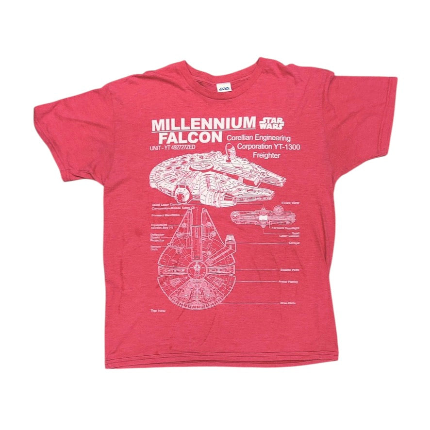 Star Wars Millennium Falcon Red Tshirt