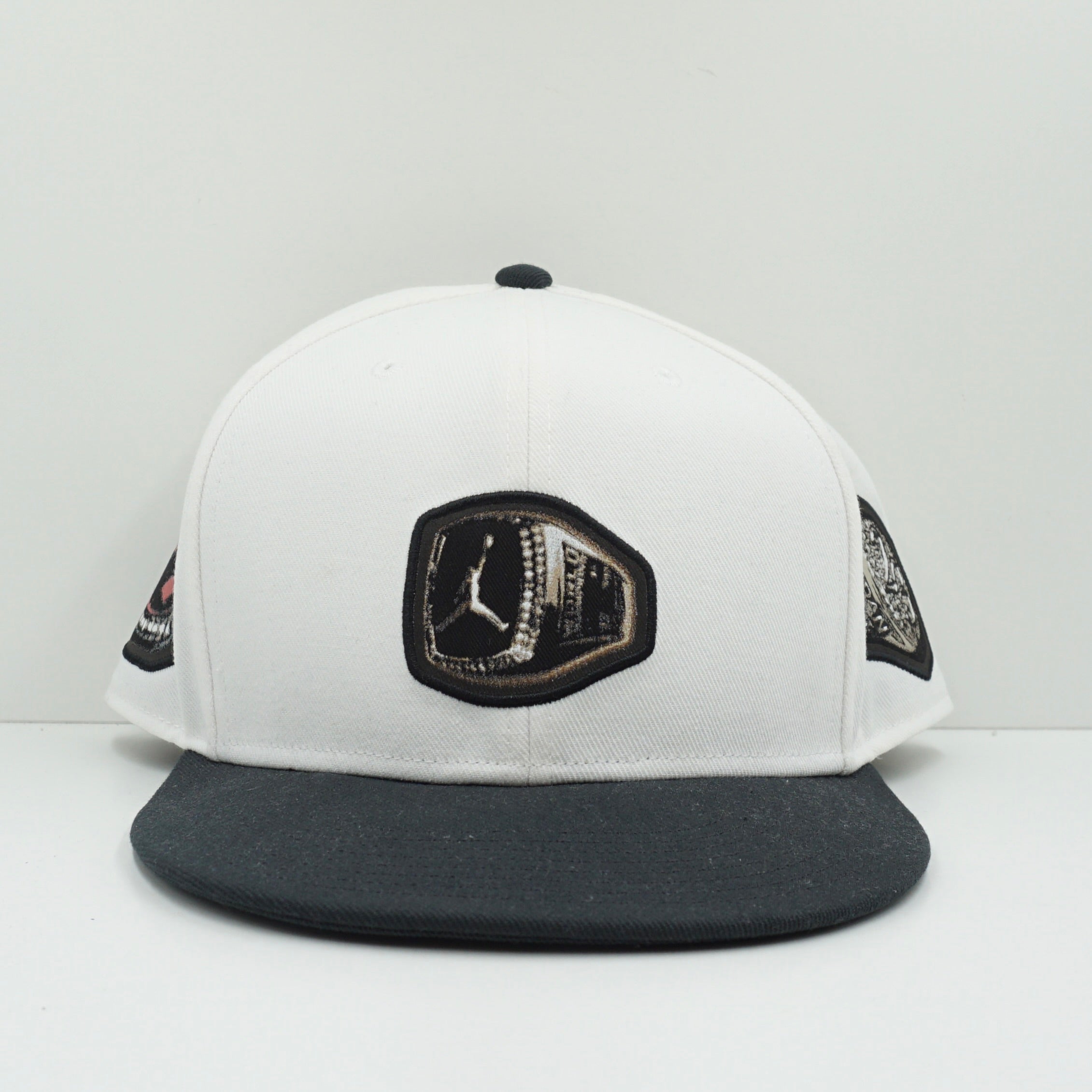 Jordan Pro Structured White Black Snapback Cap