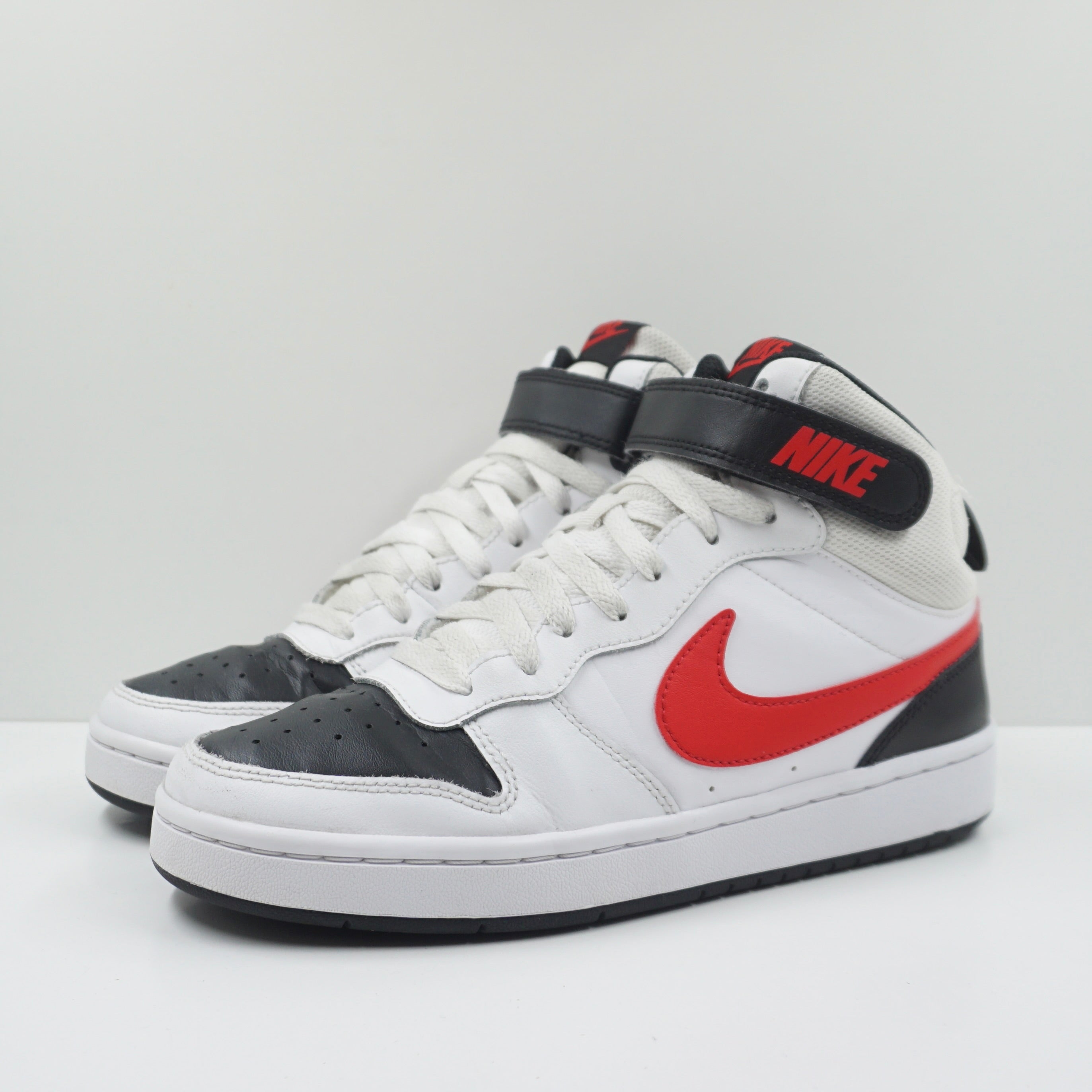 Nike Court Borough Mid 2 White University Red (GS)