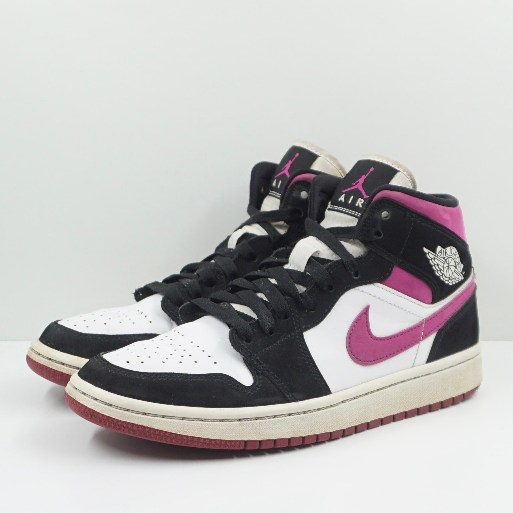 Jordan 1 Mid Magenta Black White (W)