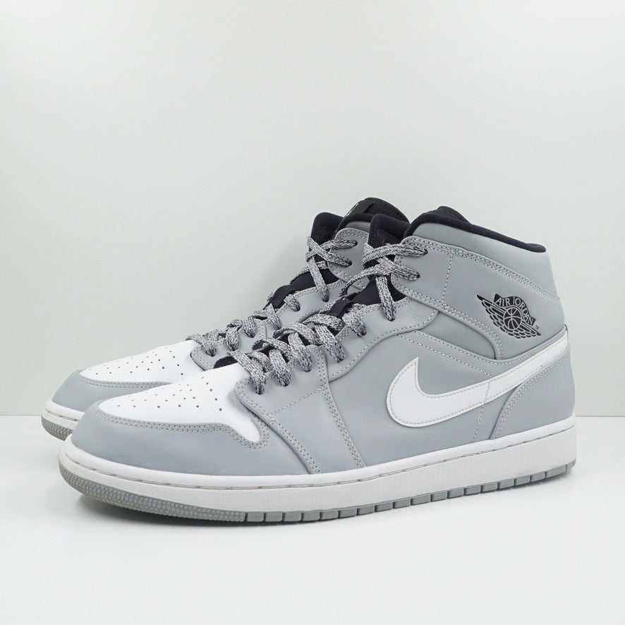 Jordan 1 Mid Wolf Grey Black White