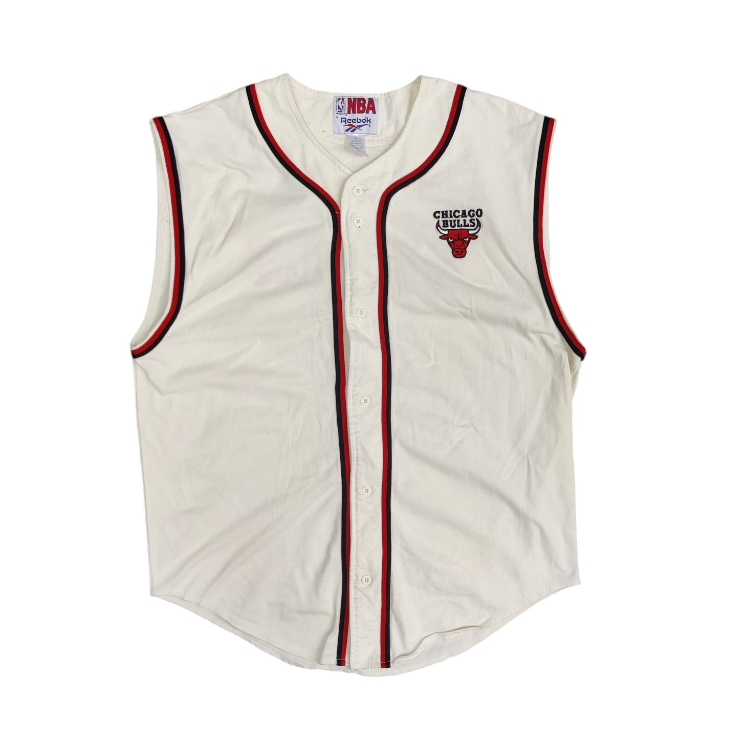 Reebok Chicago Bulls Cream Black Vest