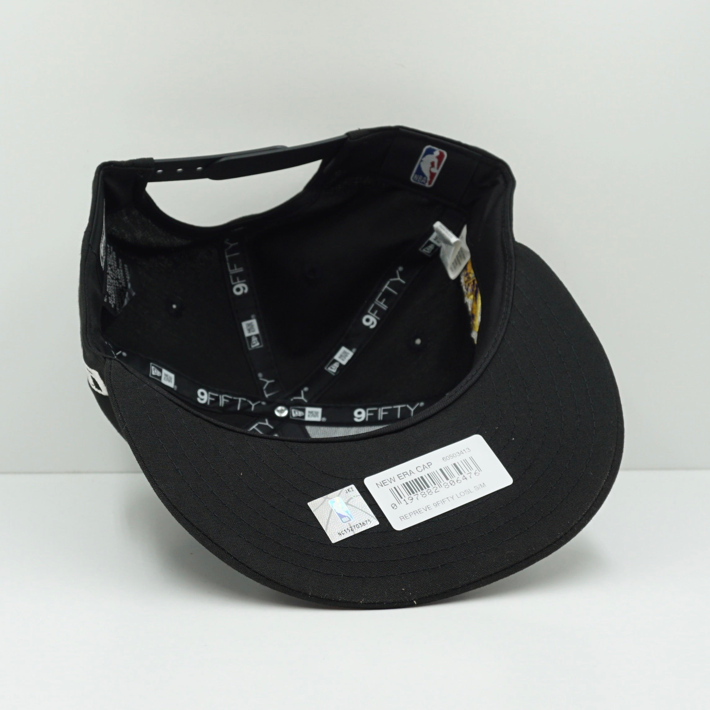 New Era Los Angeles Lakers Black Snapback Cap