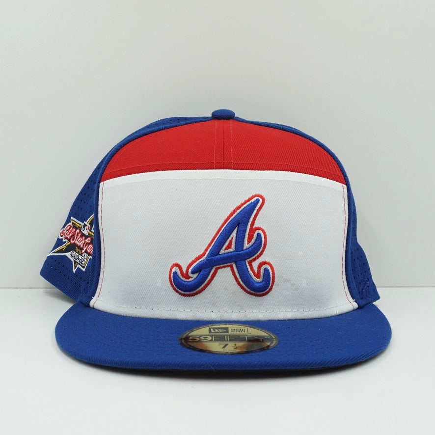 New Era Atlanta Braves Blue White Red Fitted Cap