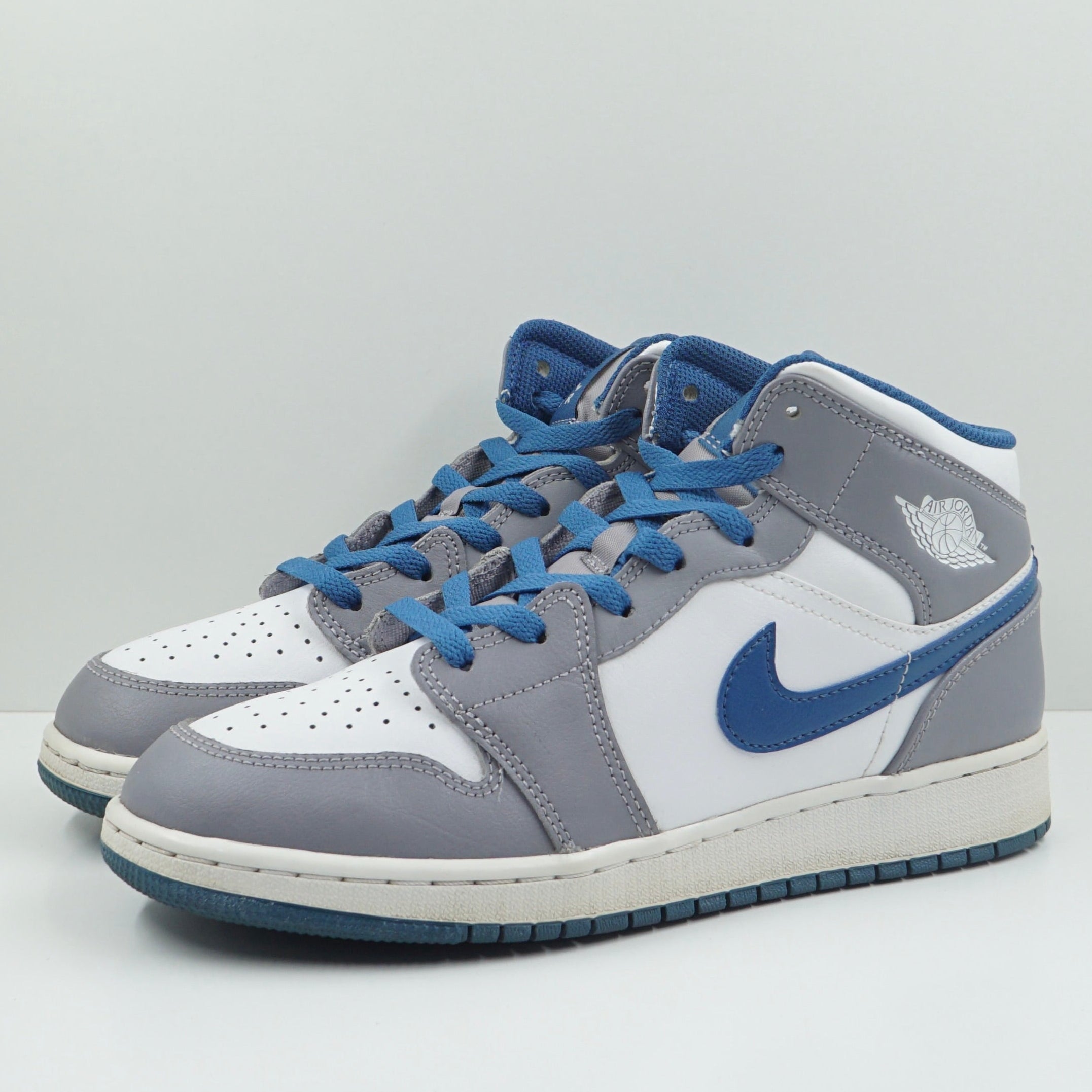 Jordan 1 Mid True Blue Cement (GS)