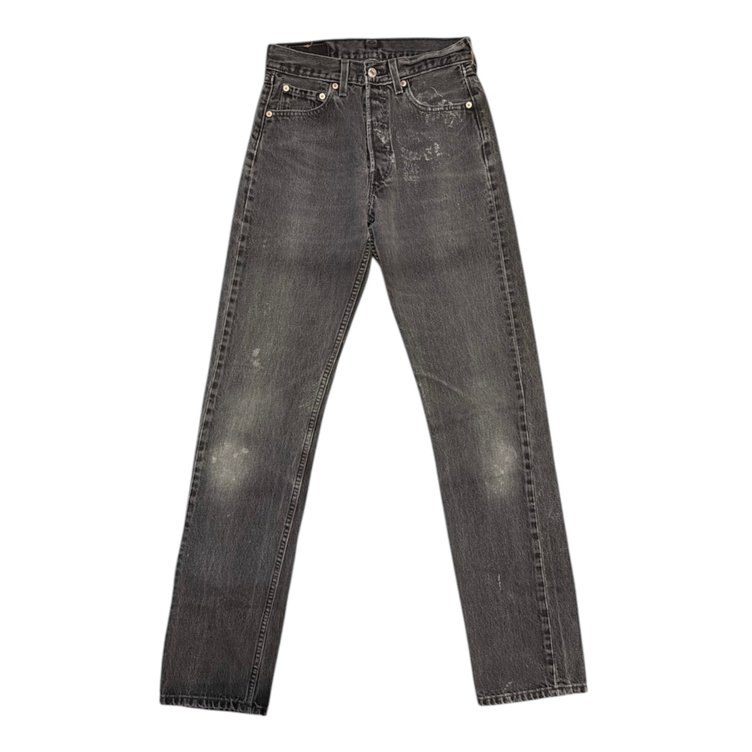 Vintage Levis 501 Grey Washed Jeans (W28/L36)
