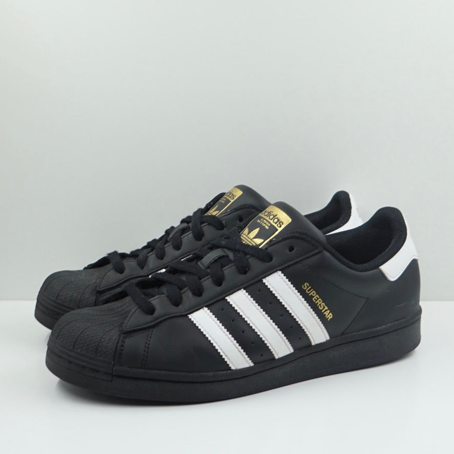 Adidas Superstar Core Black Cloud White Gold
