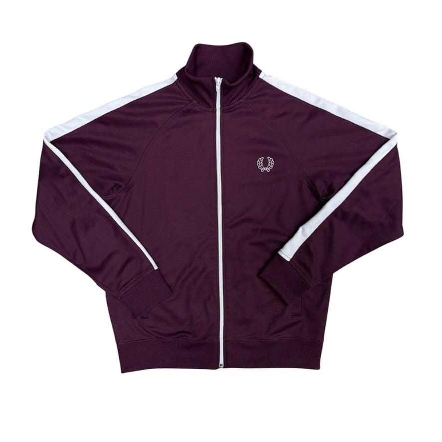 Fred Perry Burgundy White Track Top (Youth)