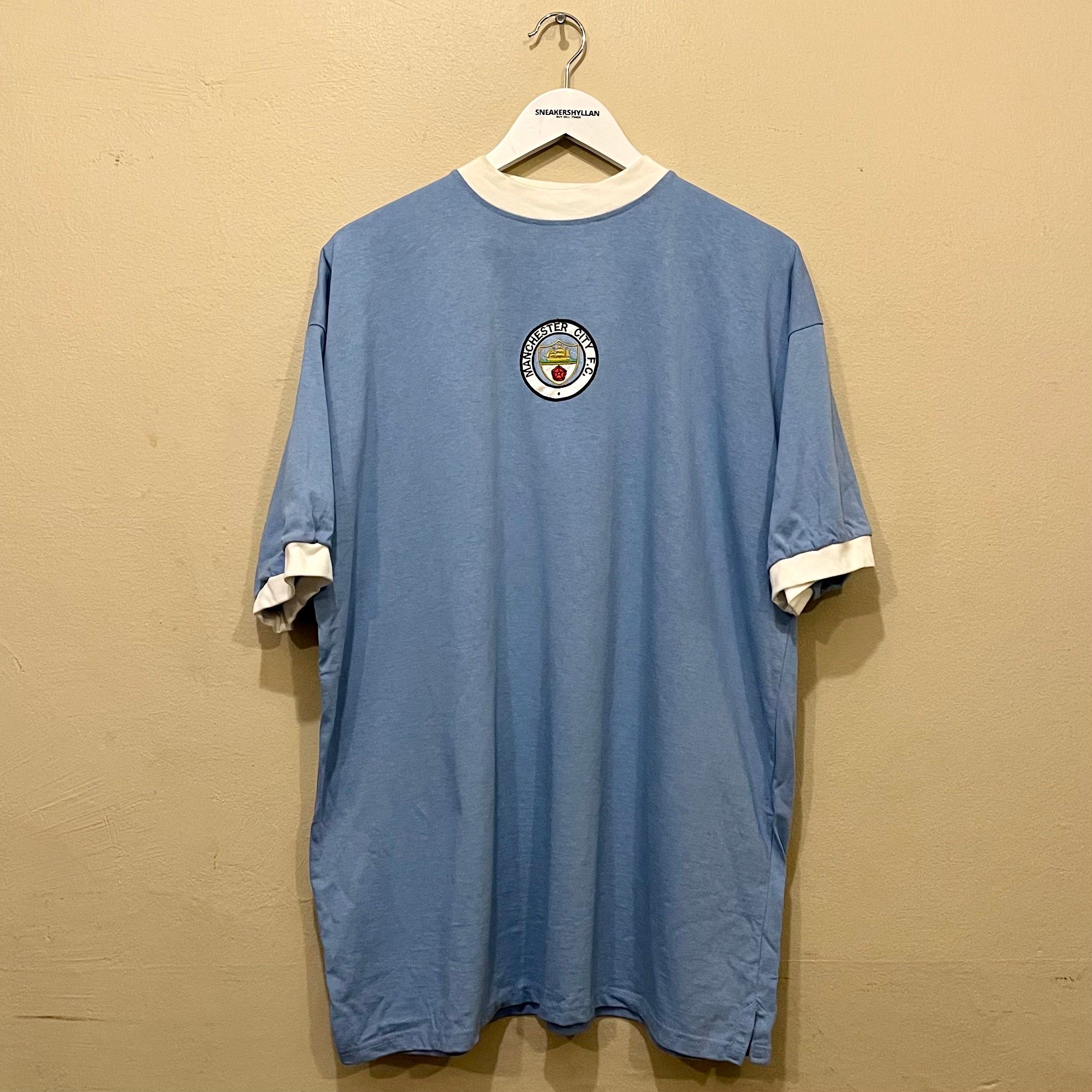 Score Draw Manchester City 1972 Football Tshirt