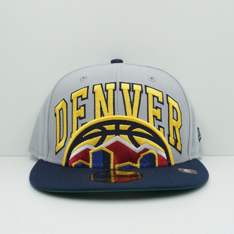 New Era Denver Nuggets Grey Navy Fitted Cap