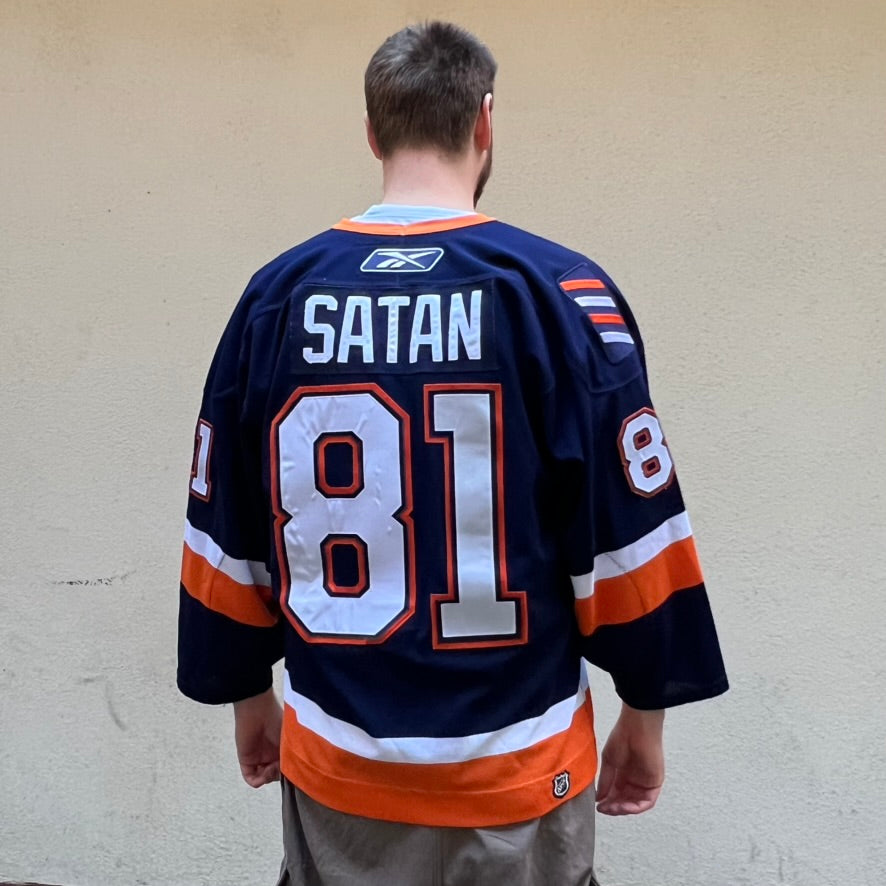 Reebok New York Islanders Satan 81 NHL Jersey