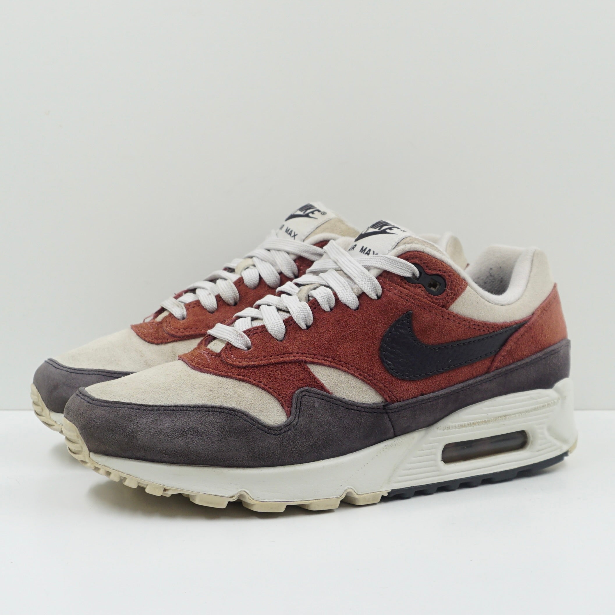 Nike Air Max 90/1 Red Sepia Oil Grey (W)