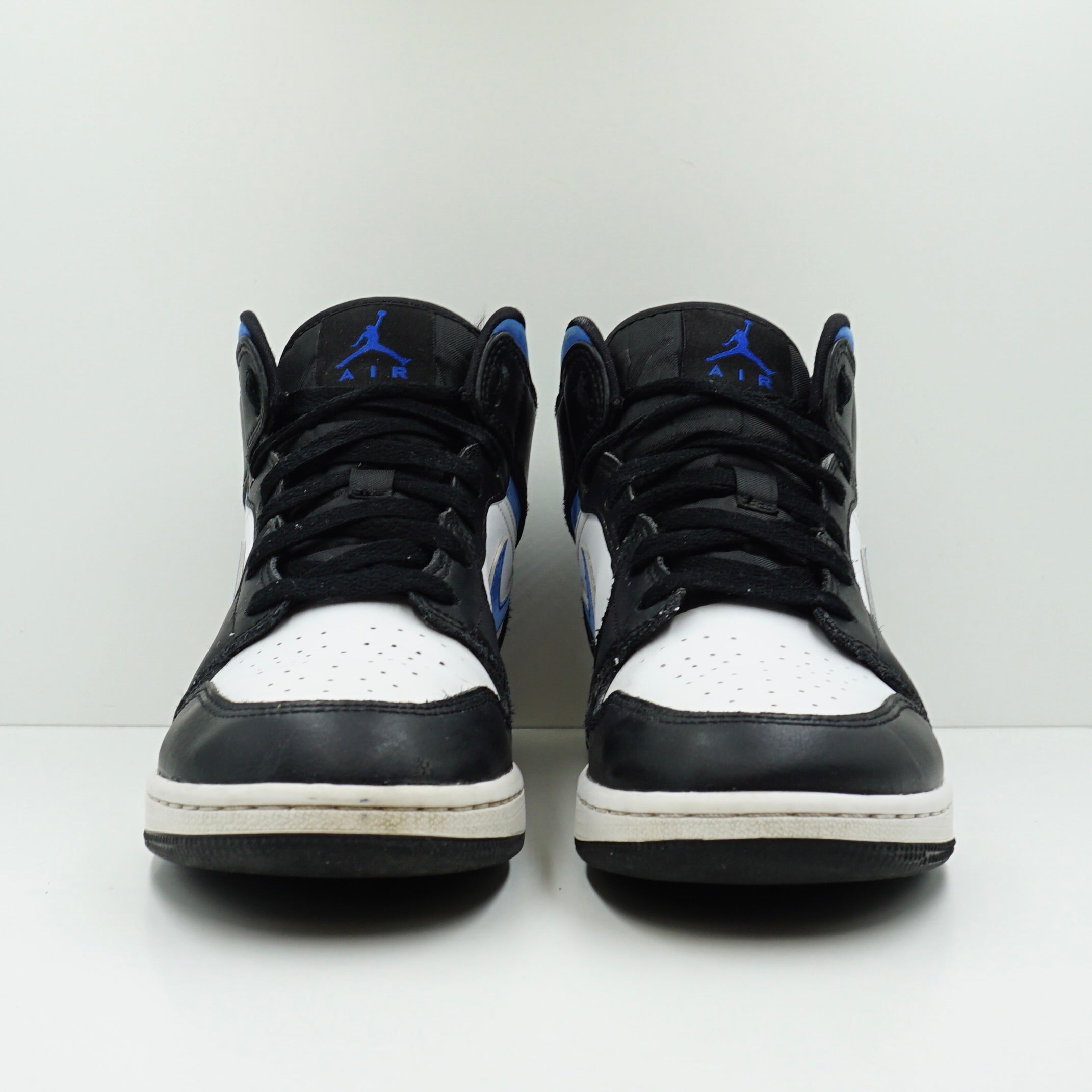 Jordan 1 Mid White Black Racer Blue (GS)