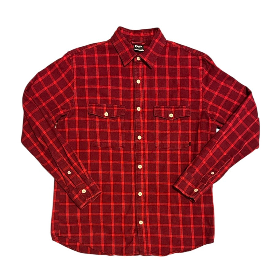 Nike 6.0 Red Plaid Button Down Shirt