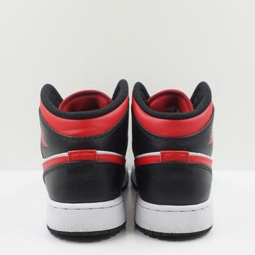 Jordan 1 Mid Black Fire Red (GS)