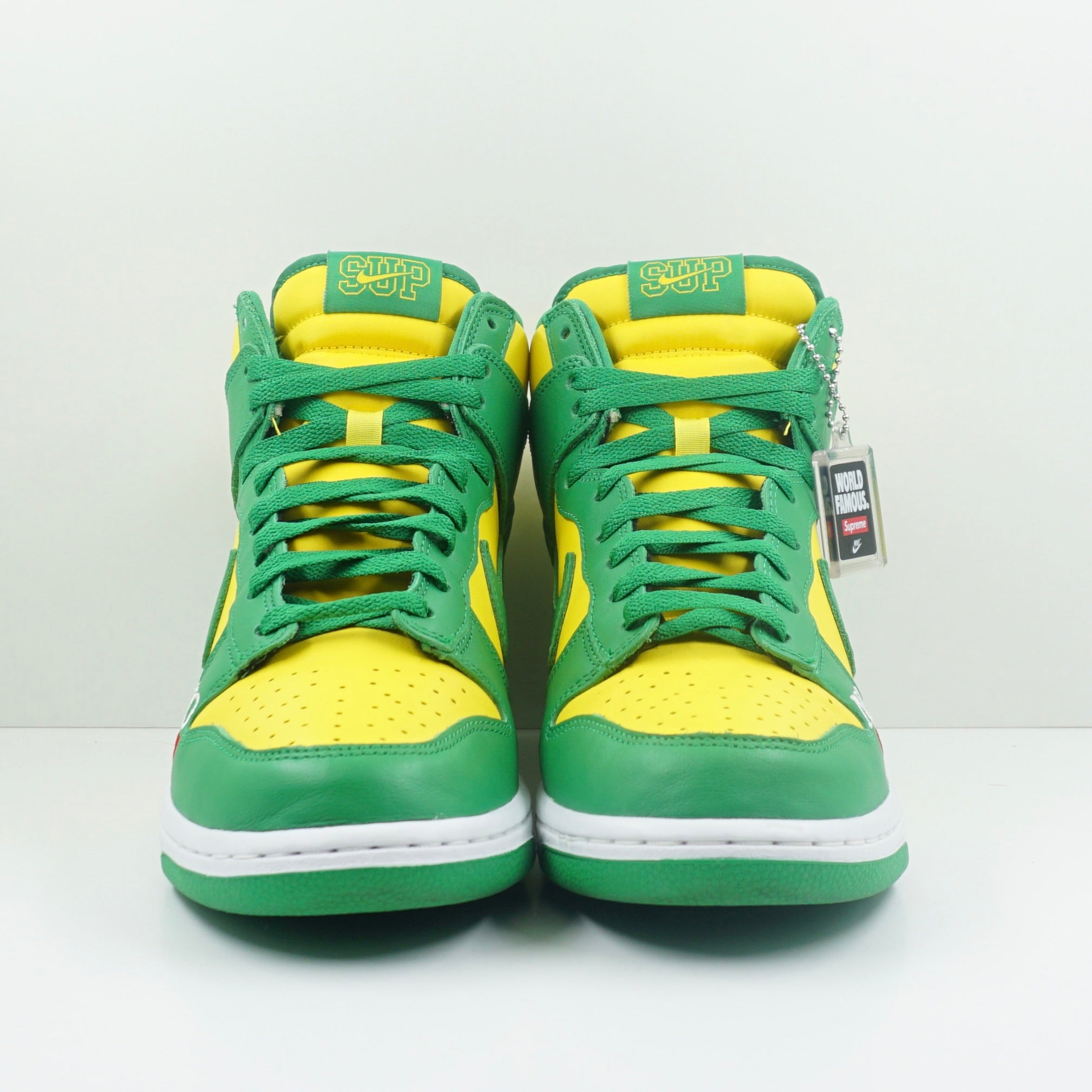 Supreme Green And Yellow Nike Dunks High Nike SB Dunk High Supreme